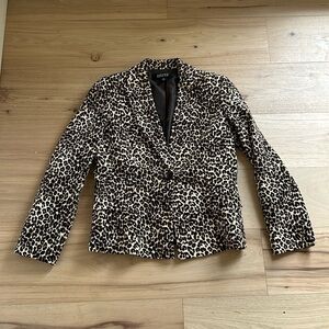 Kasper Lepard Print Blazer/Jacket  Size 10  100% cotton